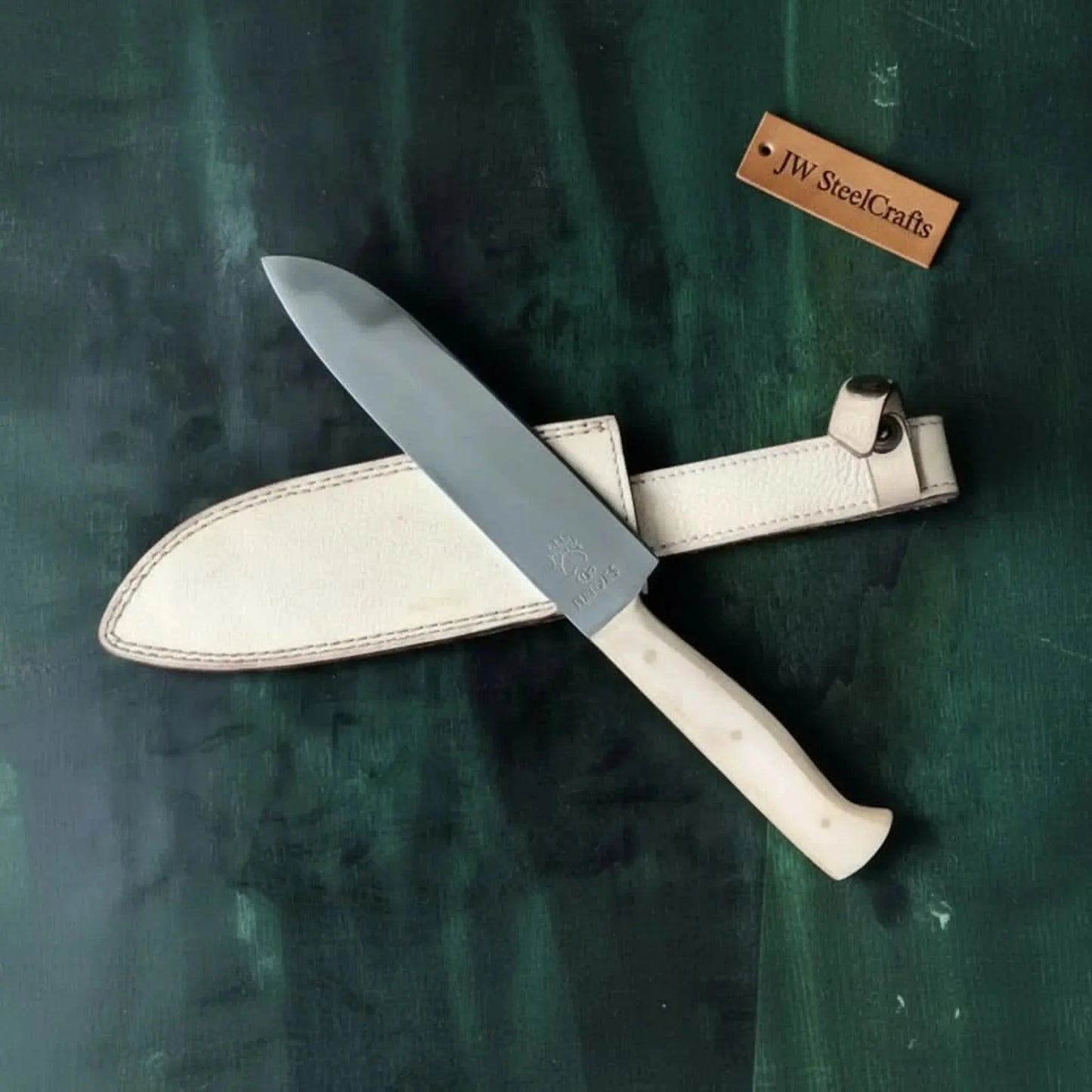 Drop Point Hunting Knife Micarta Handle Fixed Blade 13 Inch Overall