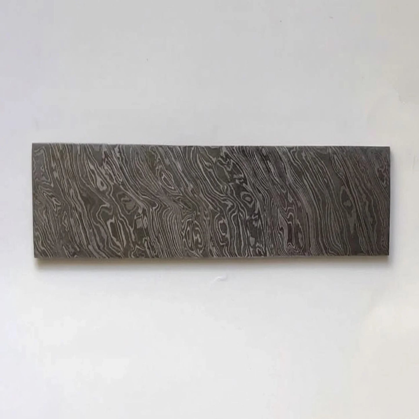 8 Inch Firestorm Pattern Damascus Steel Billet Bar Blank for Custom Knife Making