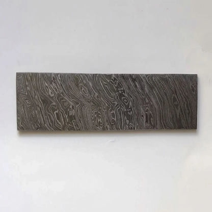 8 Inch Firestorm Pattern Damascus Steel Billet Bar Blank for Custom Knife Making