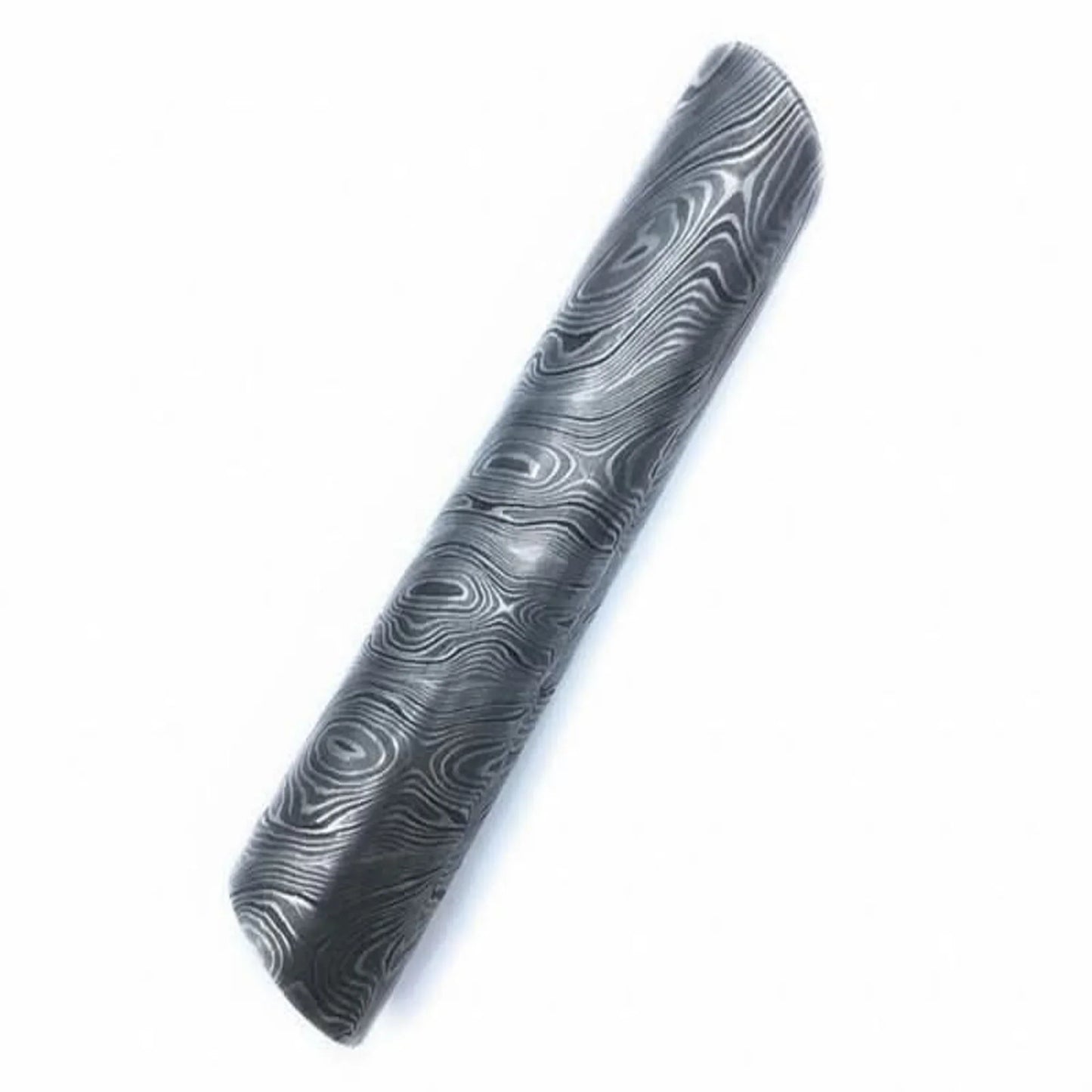 Damascus Steel Round Bar 5.5 Inch Length 32 mm Thick Rod for Ring Making