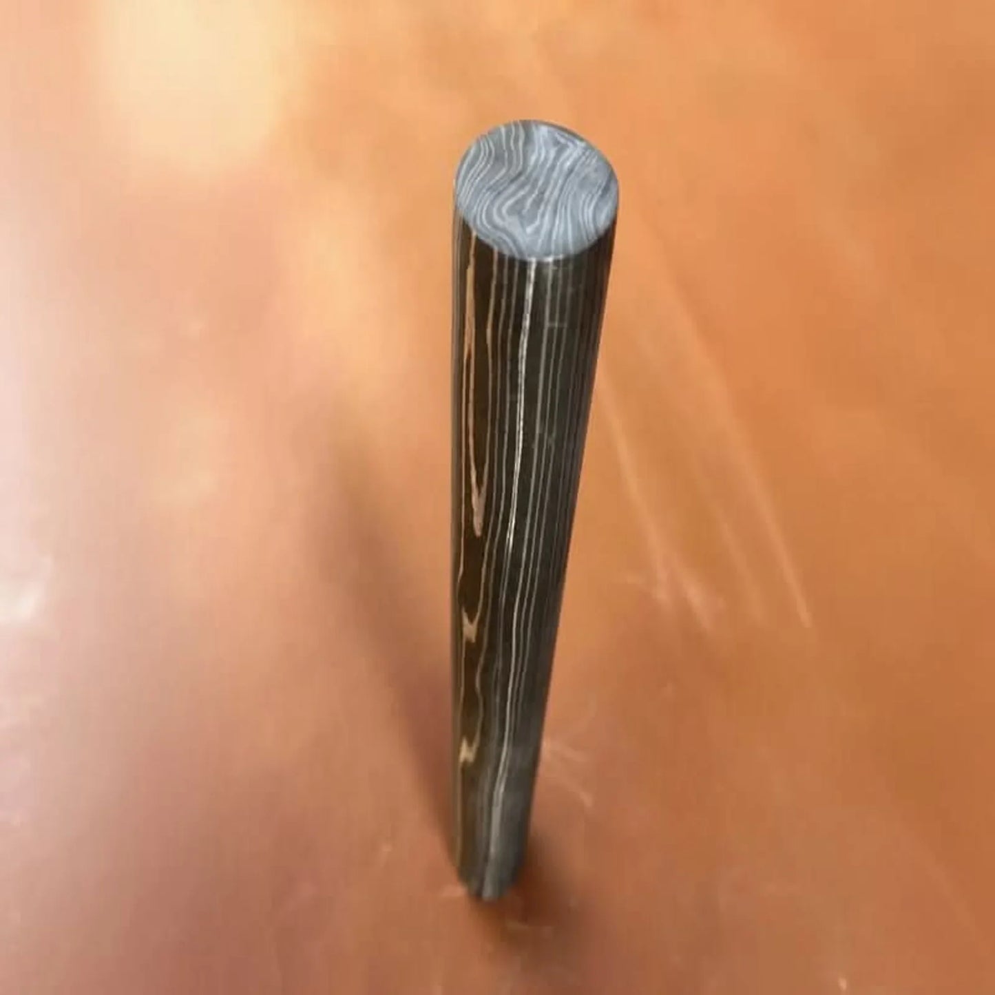 5 Inch Damascus Steel Round Bar Rod for Ring Making Material