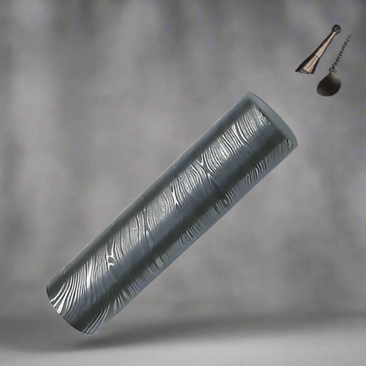 Damascus Steel Rod – 5” Length | Ideal for Ring Making, Knife Crafting & Custom Projects