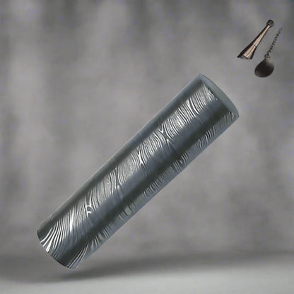 Damascus Steel Rod – 5” Length | Ideal for Ring Making, Knife Crafting & Custom Projects