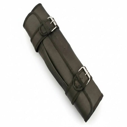 best chef knife Custom Handmade Leather Roll Bag for  7  pieces set / Chef sets Bag german knife   DK-0138