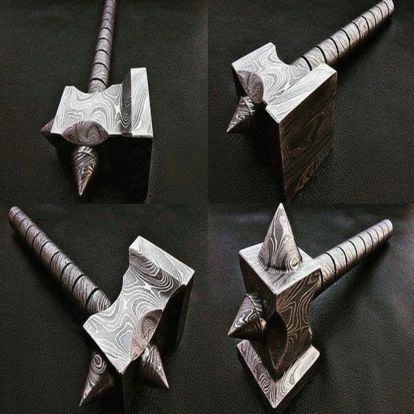custom hand made Damascus steel hammer DK-0081