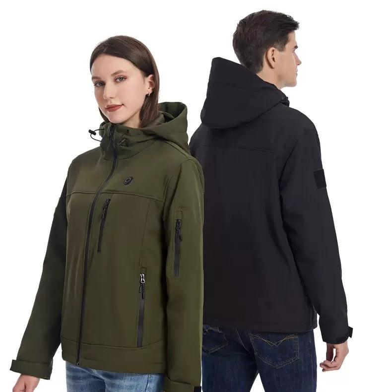 LITEGUEST Softshell 10-Zone Heated Jacket Waterproof for Winter