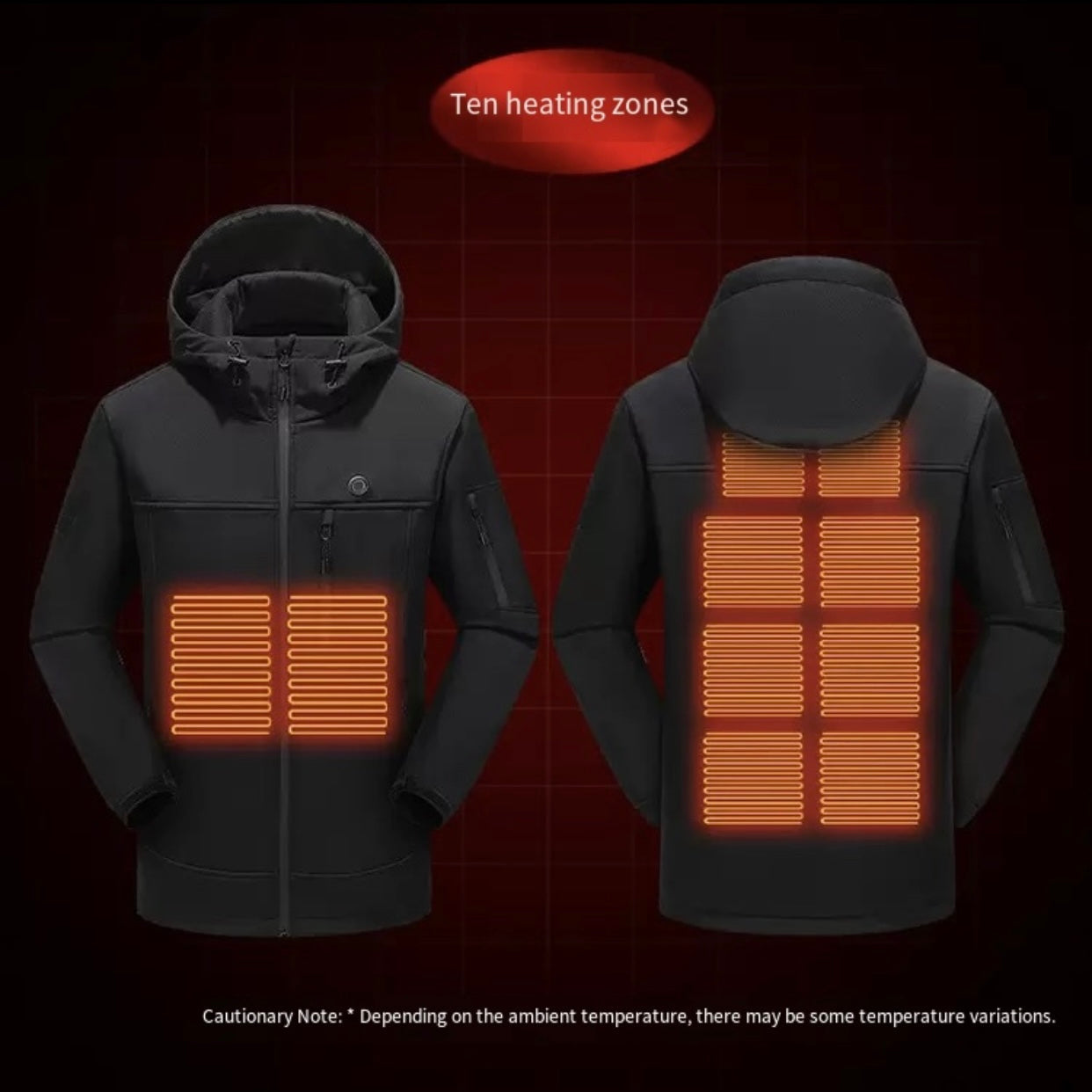 LITEGUEST Softshell 10-Zone Heated Jacket Waterproof for Winter