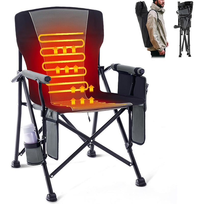 LITEGUEST Heated Folding Chair Portable Warmth Gear for  Outdoor