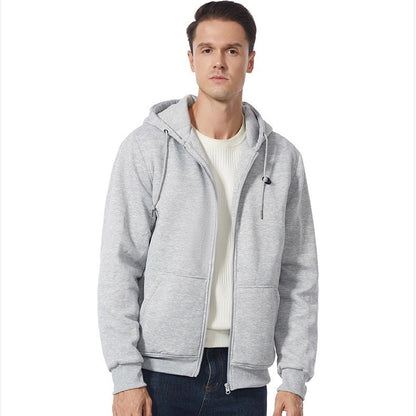 LITEGUEST 5-Zone USB Heated Hoodie Heated Zip-up Hooded Sweatshirt
