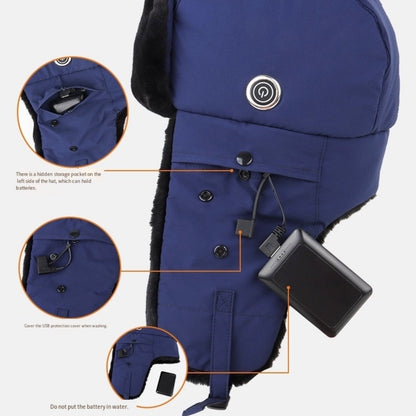 LITEGUEST Heated Trapper Hat – USB Rechargeable Winter Hat for Outdoor