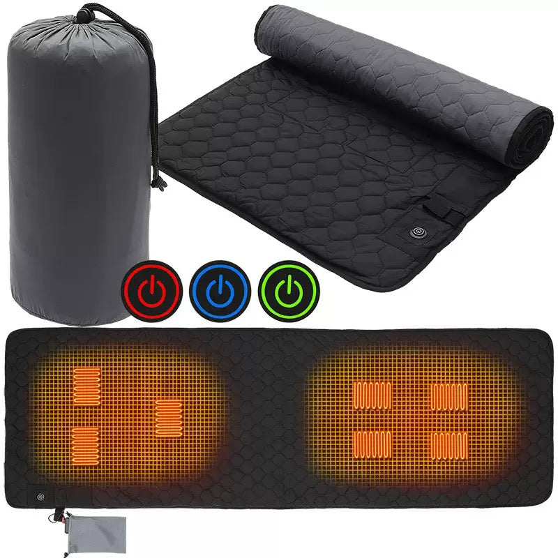 LITEGUEST 7-Zone USB Heated Sleeping Mat for Cold Ground Comfort