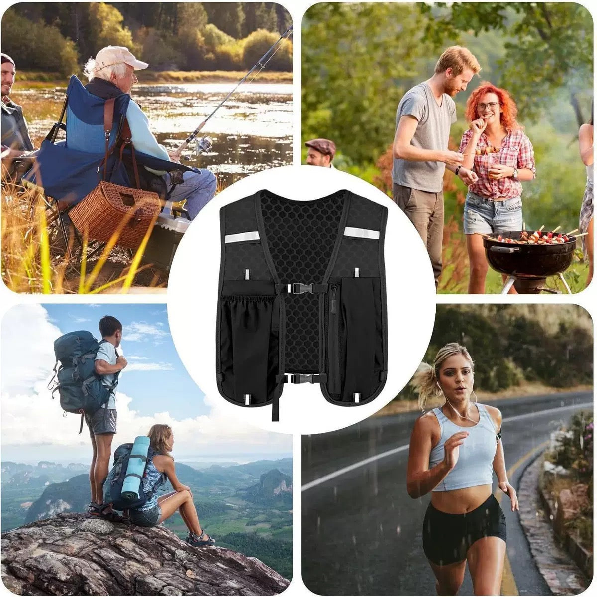 LITEGUEST Outdoor Hiking Vest Pack – Lightweight Multi-Sport Backpack