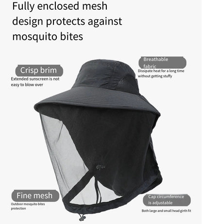 LITEGUEST Mosquito-Proof Fishing Hat – Full Coverage & UPF50+