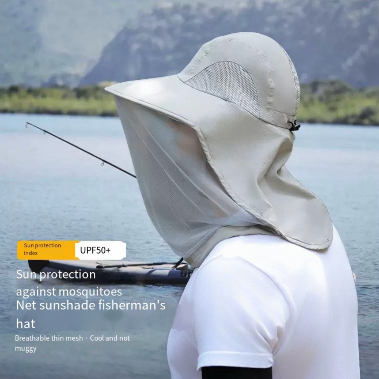 LITEGUEST Mosquito-Proof Fishing Hat – Full Coverage & UPF50+