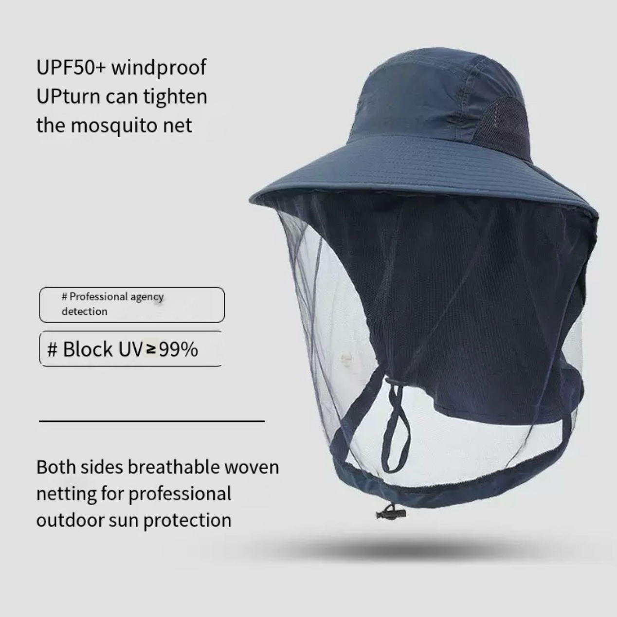 LITEGUEST Mosquito-Proof Fishing Hat – Full Coverage & UPF50+