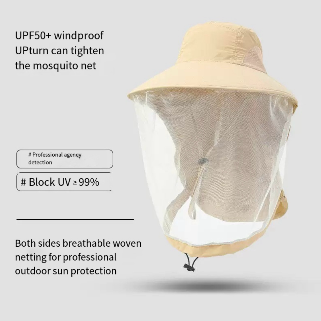 LITEGUEST Mosquito-Proof Fishing Hat – Full Coverage & UPF50+