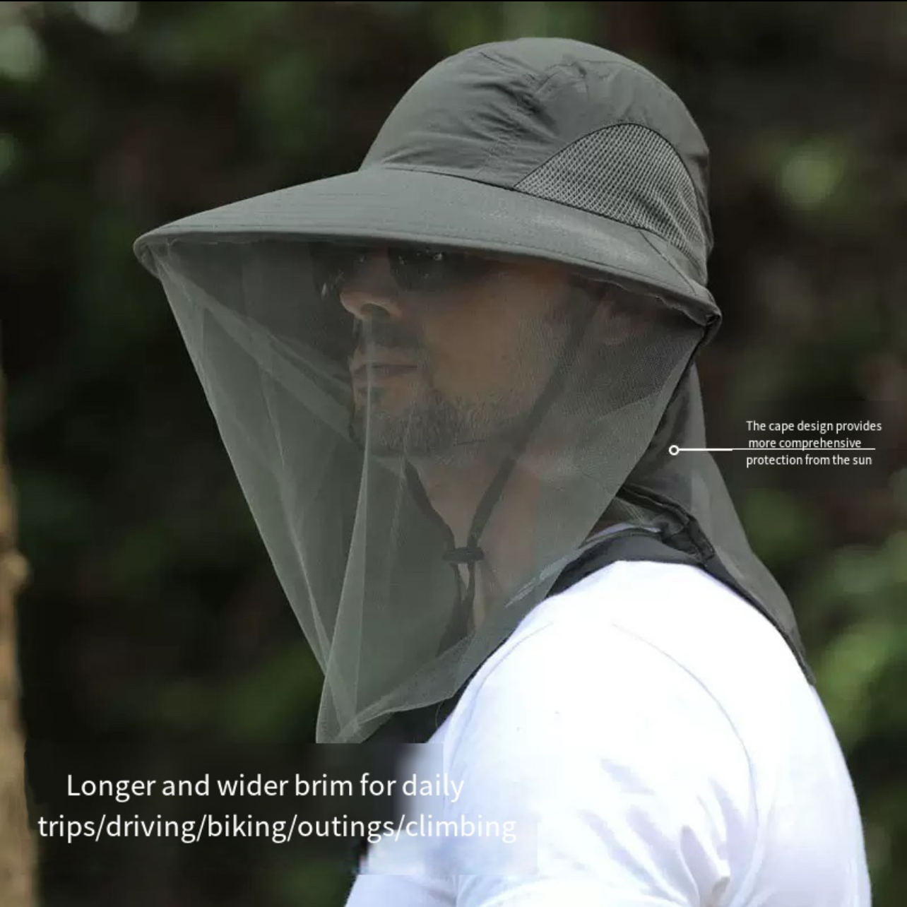 LITEGUEST Mosquito-Proof Fishing Hat – Full Coverage & UPF50+