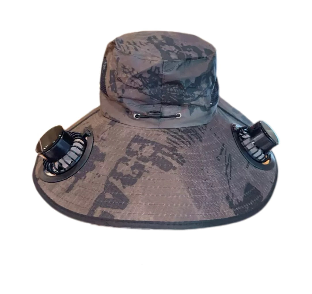 LITEGUEST Solar-Powered Dual Fan Sun Hat – Cooling Outdoor Cap