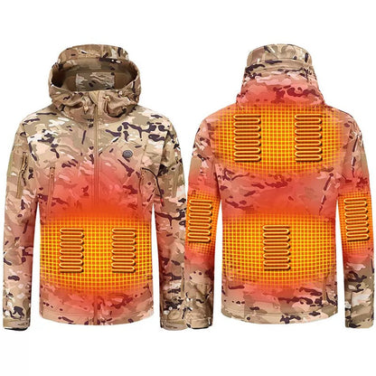 LITEGUEST 7-Zone Heated Camo Jacket Waterproof Outdoor for Winter