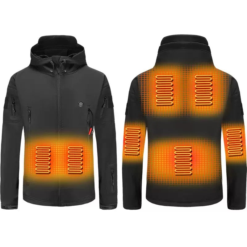 LITEGUEST 7-Zone Heated Camo Jacket Waterproof Outdoor for Winter