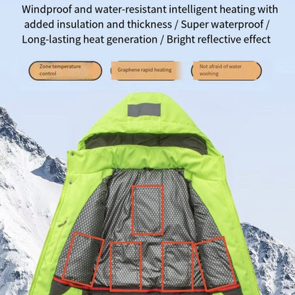 LITEGUEST 8-Zone Heated Reflective Work Jacket for Outdoor Duty
