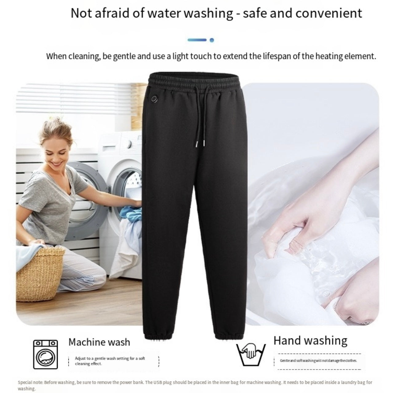 LITEGUEST 14-Zone Heated Pants for Daily Travel & Outdoor Comfort