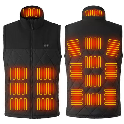 LITEGUEST 17-Zone Dual-Control Heated Vest for Daily Winter Warmth