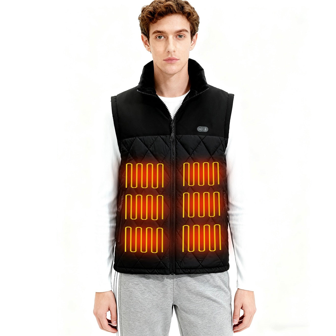 LITEGUEST 17-Zone Dual-Control Heated Vest for Daily Winter Warmth