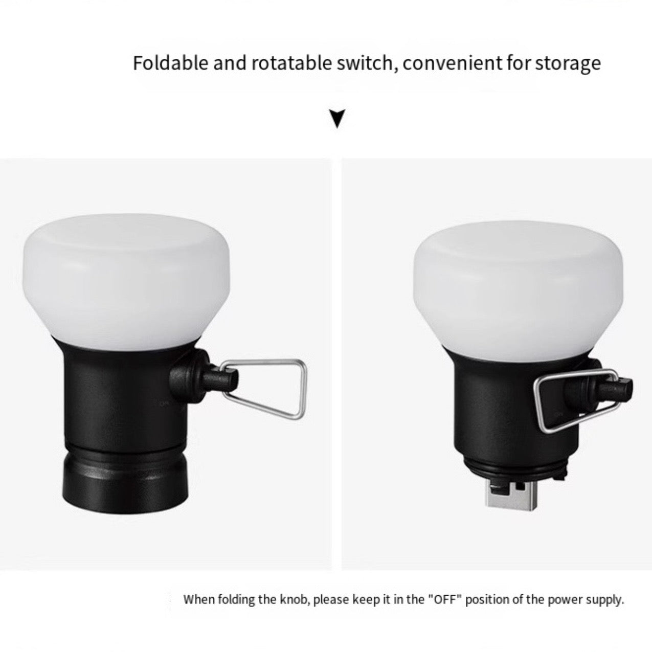 LITEGUEST 2-in-1 Retro Camping Lantern with 5000mAh Power Bank