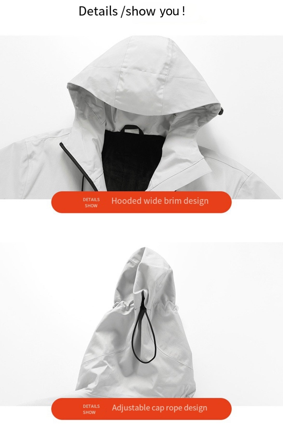 LITEGUEST Waterproof 5-Zone Heated Jacket USB-Powered for Outdoor