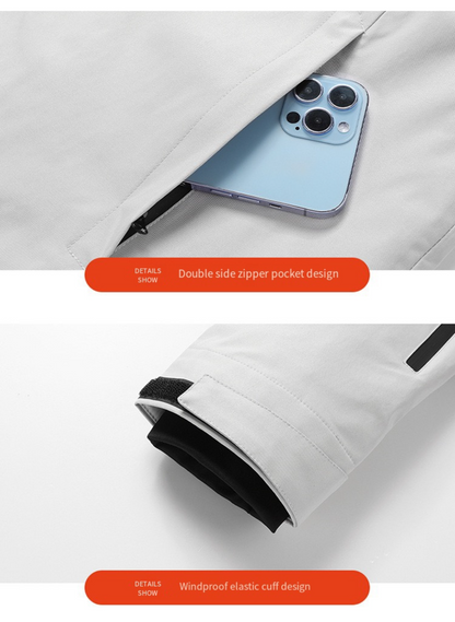 LITEGUEST Waterproof 5-Zone Heated Jacket USB-Powered for Outdoor