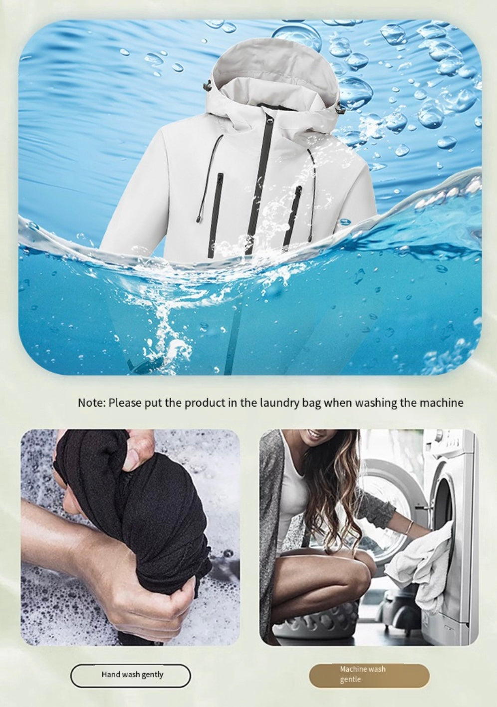 LITEGUEST Waterproof 5-Zone Heated Jacket USB-Powered for Outdoor