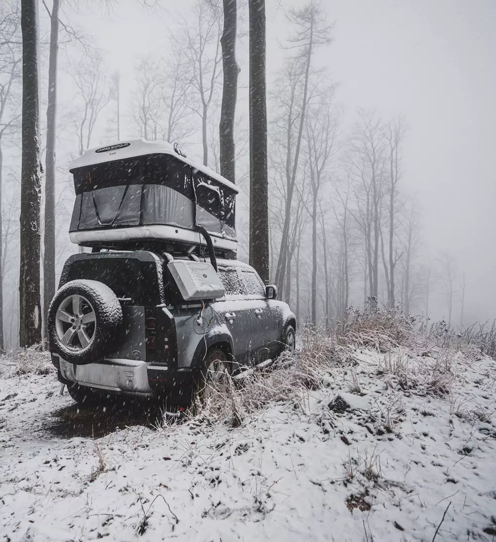 winter roof top tent James Baroud Evasion
