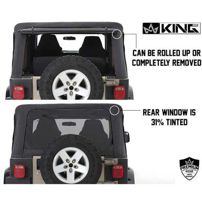 King 4WD Replacement Soft Top | Jeep Wrangler TJ 1997-2006