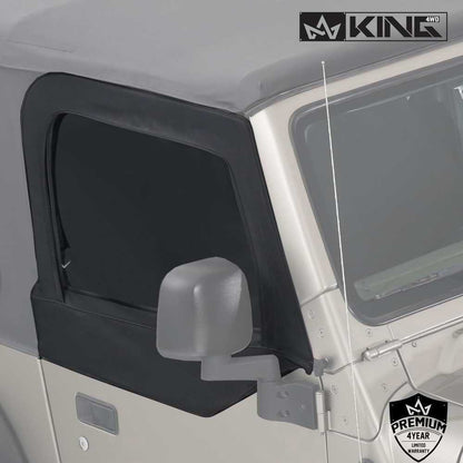 Premium Upper Door Skins - Black Diamond For Jeep Wrangler TJ