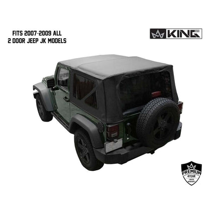 King 4WD Replacement Soft Top For Jeep Wrangler JK (2007-2009)