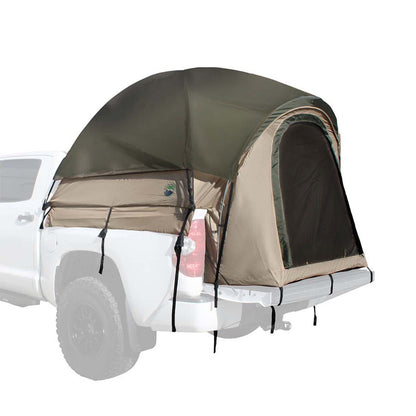 LD TACT Truck Bed Tent, Tan Body & Green Rainfly | 2-3 Person