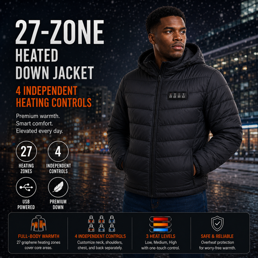 LITEGUEST Smart Heated Jacket – 27-Zone Winter Outdoor Jacket