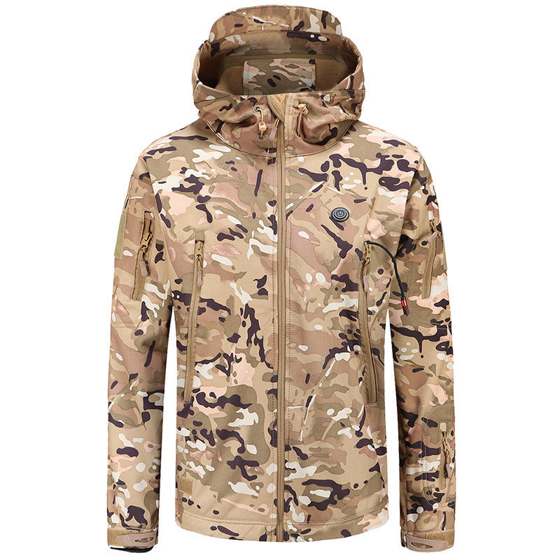 LITEGUEST 7-Zone Heated Camo Jacket Waterproof Outdoor for Winter