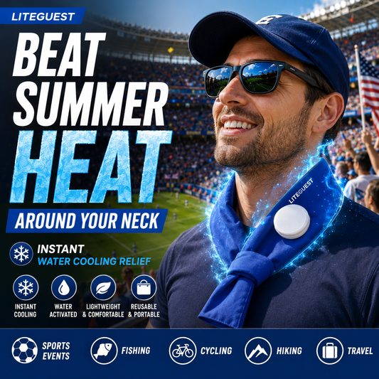 LITEGUEST Summer Water Cooling Neck Wrap – Outdoor Heat Relief