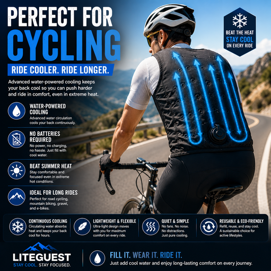 LITEGUEST Water-Cooled Cooling Vest – Battery-Free Heat Relief