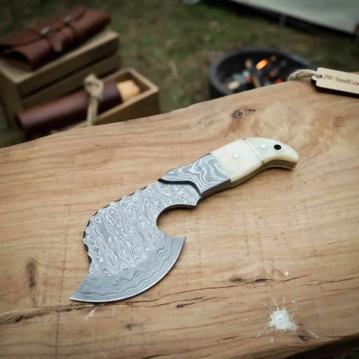 Damascus Steel Axe Viking Axe Hatchet Axe Bearded Axe Tomahawk