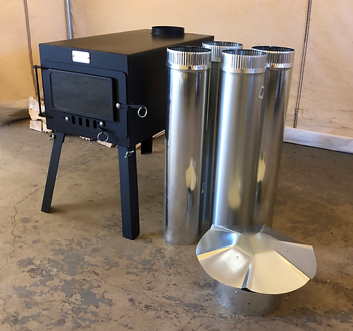 portable heating tent Northwoods Fabrication Explorer Stove Kit – Live More Outside