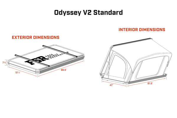 Freespirit Recreation Odyssey V2 Hard Shell Rooftop Tent