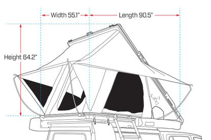 Orion 1400 | Hard Shell Rooftop Tent | Ironman 4x4