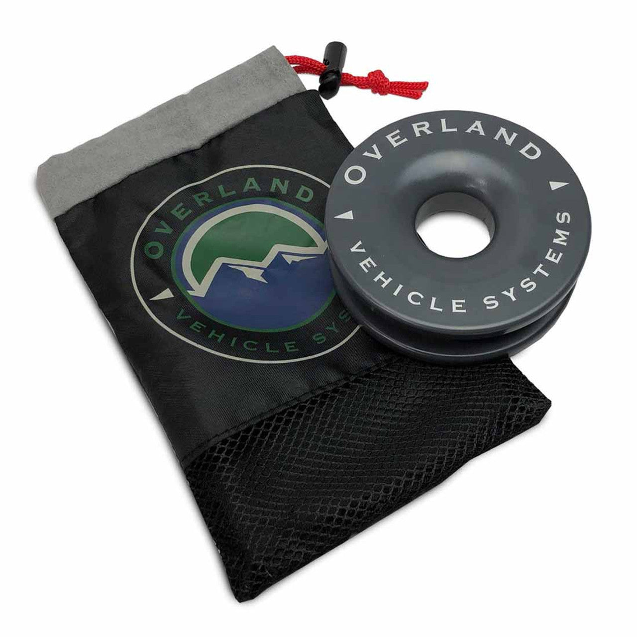 Overland Vehicle Systems Recovery Ring 4.00" 41,000 lb. Gray with Storage Bag