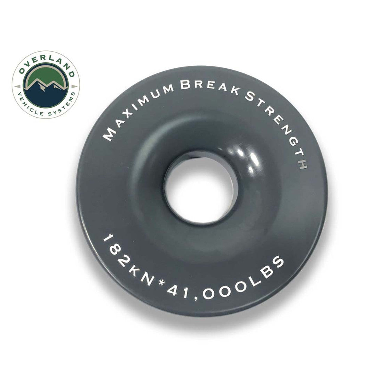 Overland Vehicle Systems Recovery Ring 4.00" 41,000 lb. Gray with Storage Bag