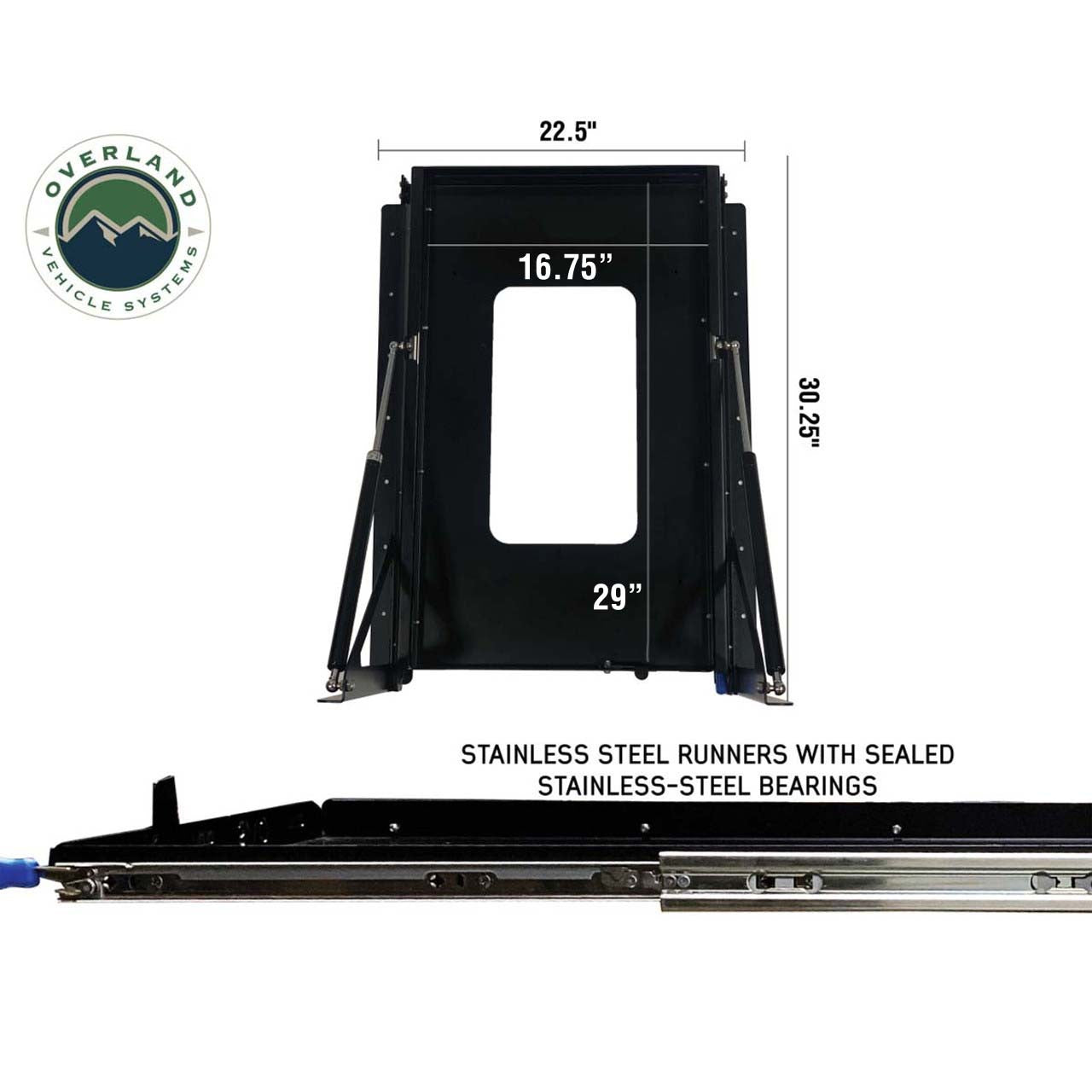 Overland Vehicle Systems Refrigerator Tray | Slide & Tilt