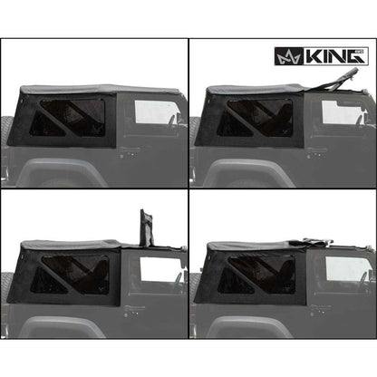 Premium Replacement Soft Top For Jeep Wrangler JK 2010-2018 | Black Diamond