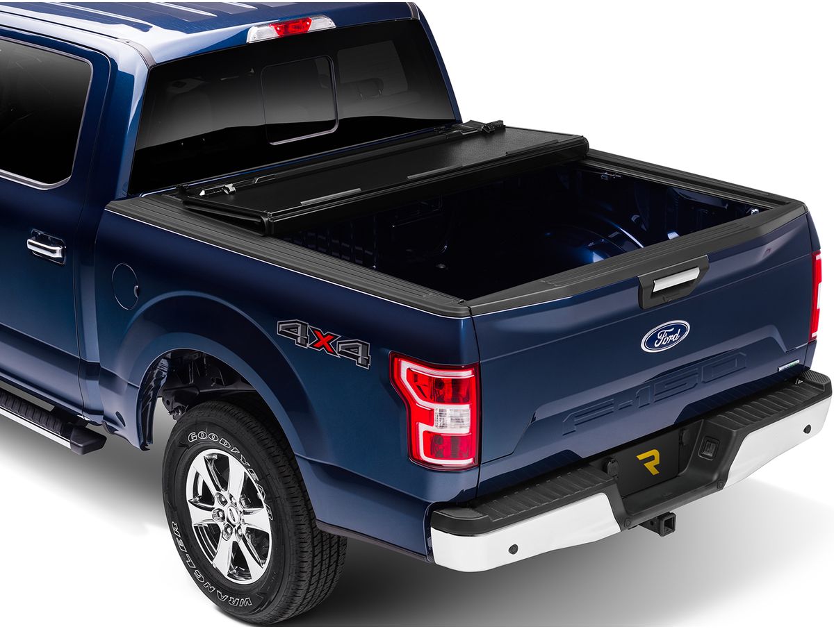 RealTruck BakFlip Fibermax Hard Folding Tonneau Cover For Toyota Tacoma